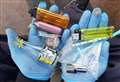 Used needles removed from children's play park