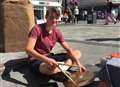 Young Maidstone busker a hit