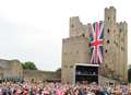 Fireworks and cannons at castle proms 