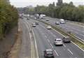 Driver cut from van after M20 lorry crash