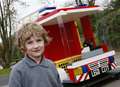 LEGO fire engine visits Kent school