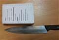 12-inch knife seized at family fireworks display