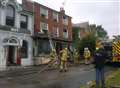 Crews battle fire at antiques shop