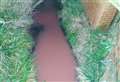 Concerns after stream turns pink near homes