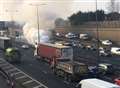 Car fire on M25