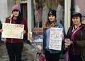 Anti-fur protest in Kent town 