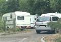 Travellers move into car park 