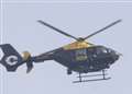 Helicopter and height vehicle in search for missing child