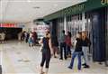 Queues grow as mall reopens