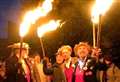 Crowds with flame-lit torches to march into woods for drinking ritual