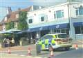 High street closed by two-car crash