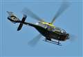 Police helicopter deployed in search for suspect
