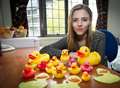 Student besieged by 'blood-soaked' rubber ducks