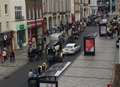 Horses and carts descend on town centre