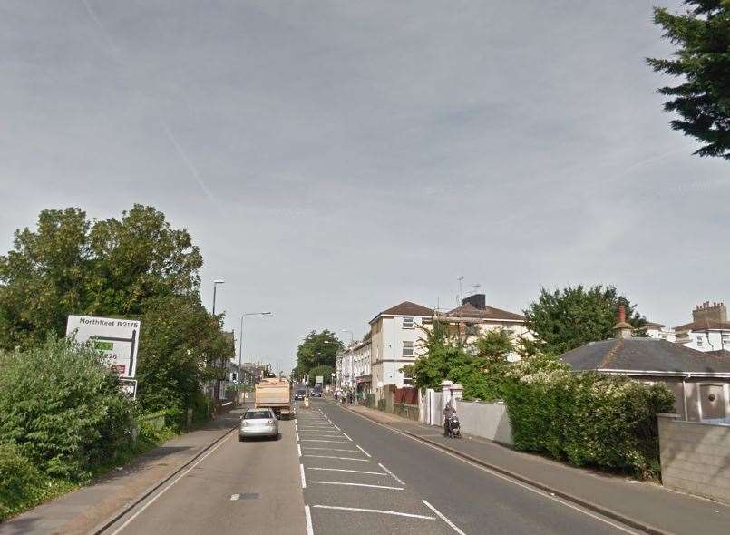 The Overcliffe in Gravesend, near Thames Way. Picture: Google Street View
