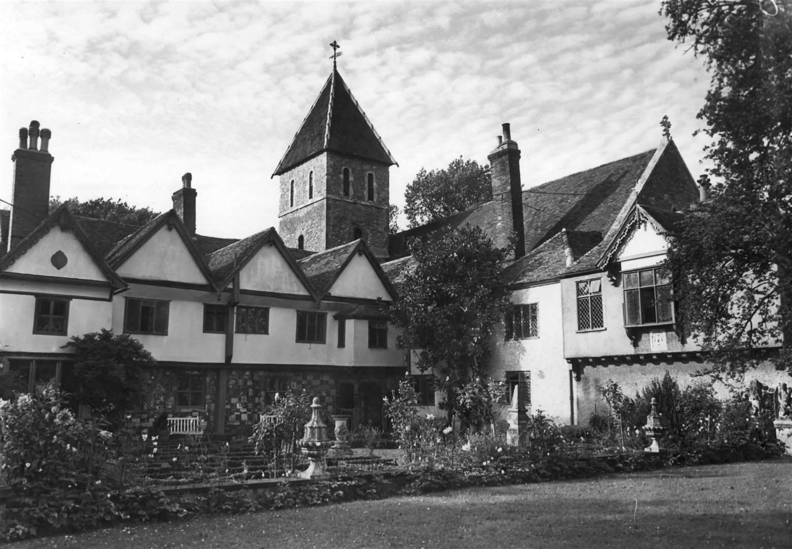 An undated archive photo of the priory, Sir Bob's home