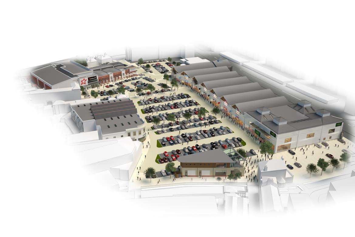 A birds-eye view of what the DTIZ development will look like on completion