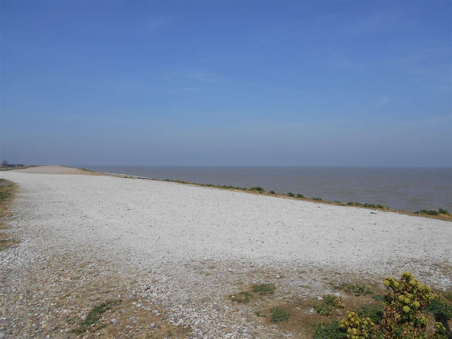Deserted: the shingle bank at Sheerness on the Isle of Sheppey is normally packed with camper vans. Picture: Paul Steele
