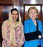 Rahela Sidiqi meets Hillary Clinton