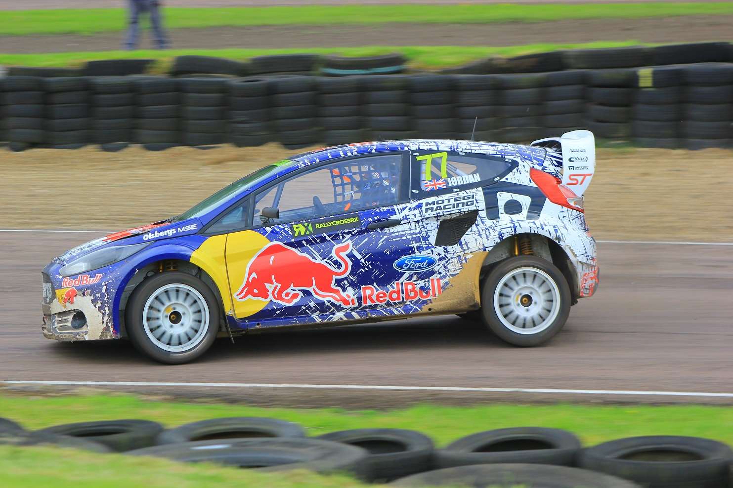 Andrew Jordan reached the FIA World Rallycross Championship podium at Lydden in 2014. Picture: Joe Wright