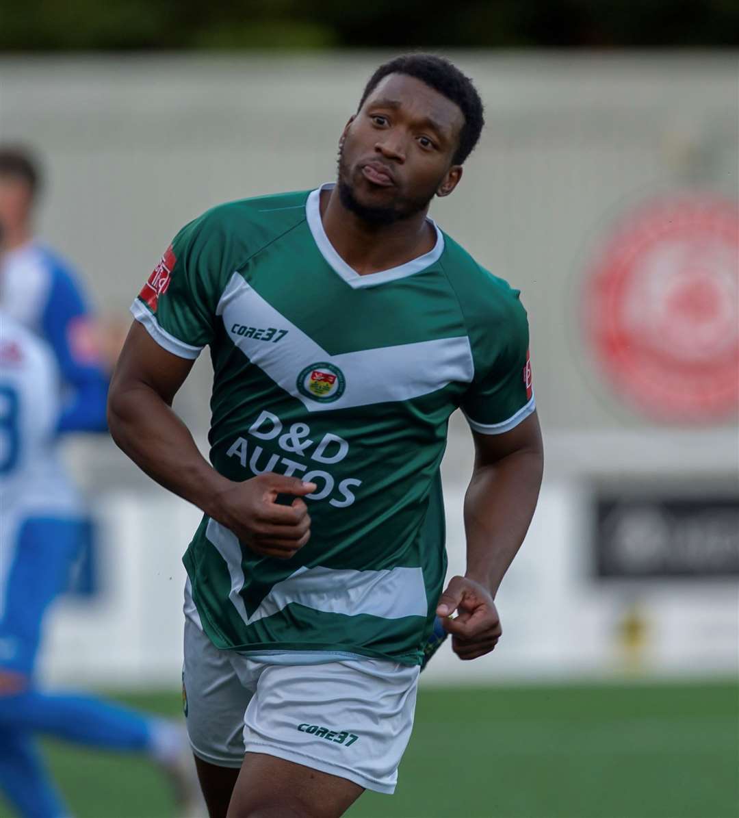 Striker Vance Bola has left Ashford. Picture: Ian Scammell