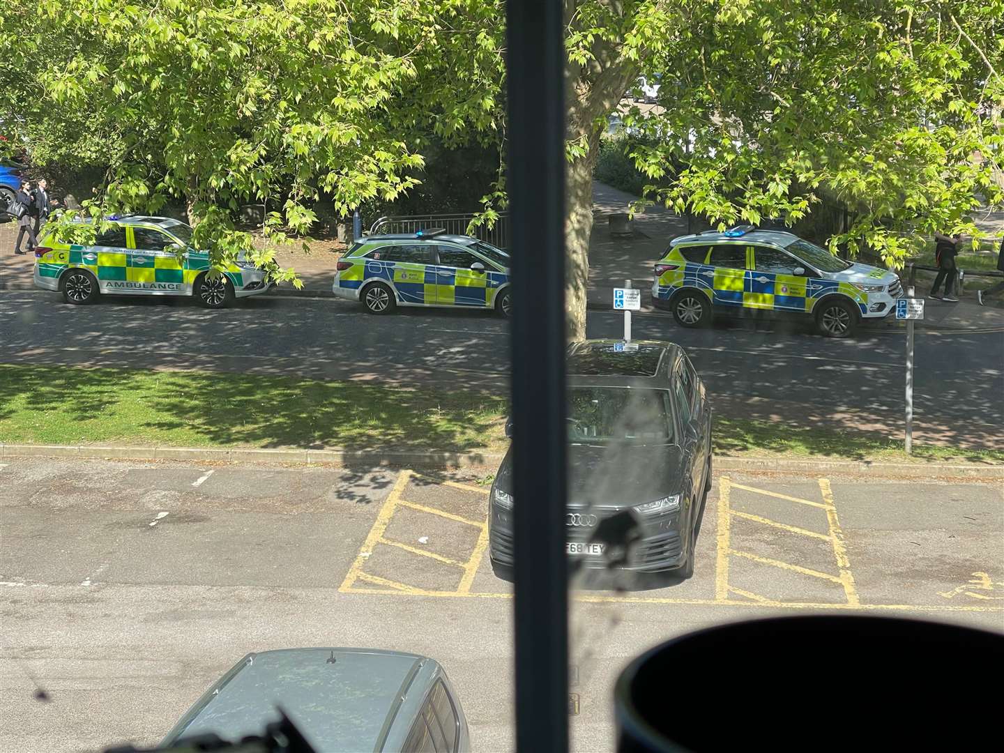 The emergency services were seen outside Lockmeadow in Maidstone today due to a medical incident