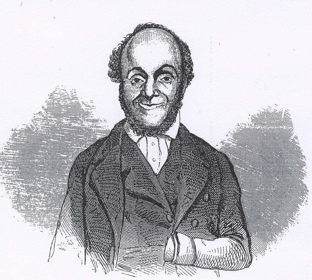 A depiction of William Cuffay from a drawing made while he was in Newgate Prison.