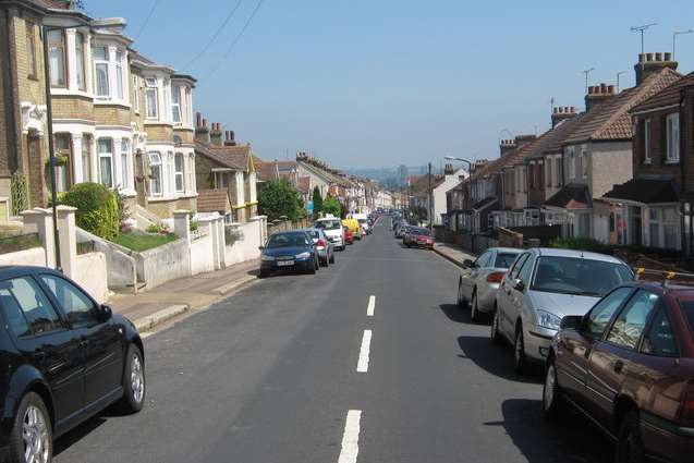 The man was stabbed during an incident at a flat in Rochester Street, Chatham. Picture: Google Images.