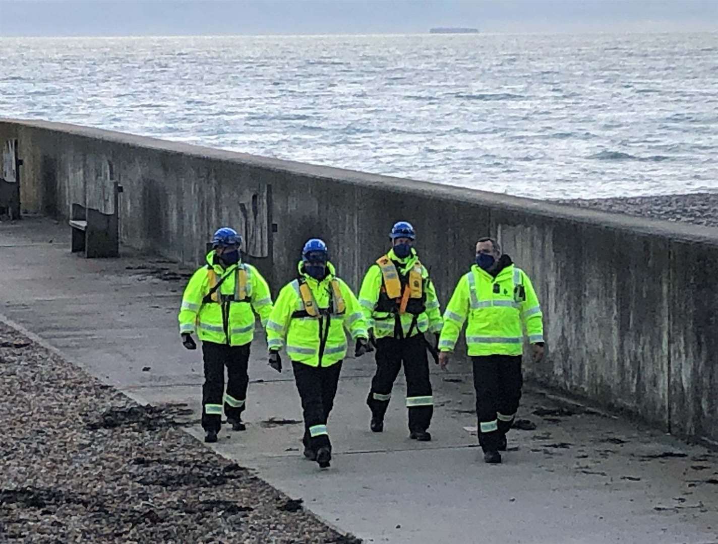 Coastguard crew are none the wiser after searching for the falling object