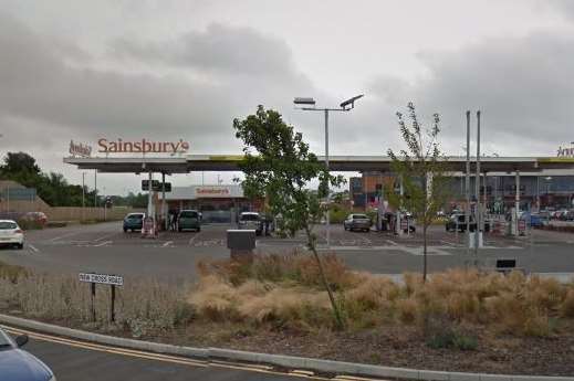 Sainsbury's petrol station, Dadson Way. Pic: Google maps