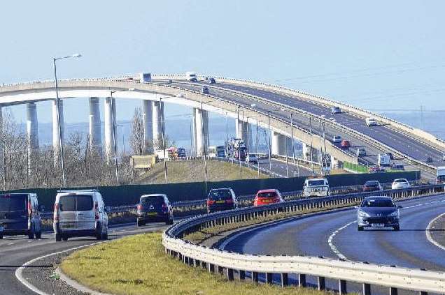 There were queues on the Sheppey Crossing this morning