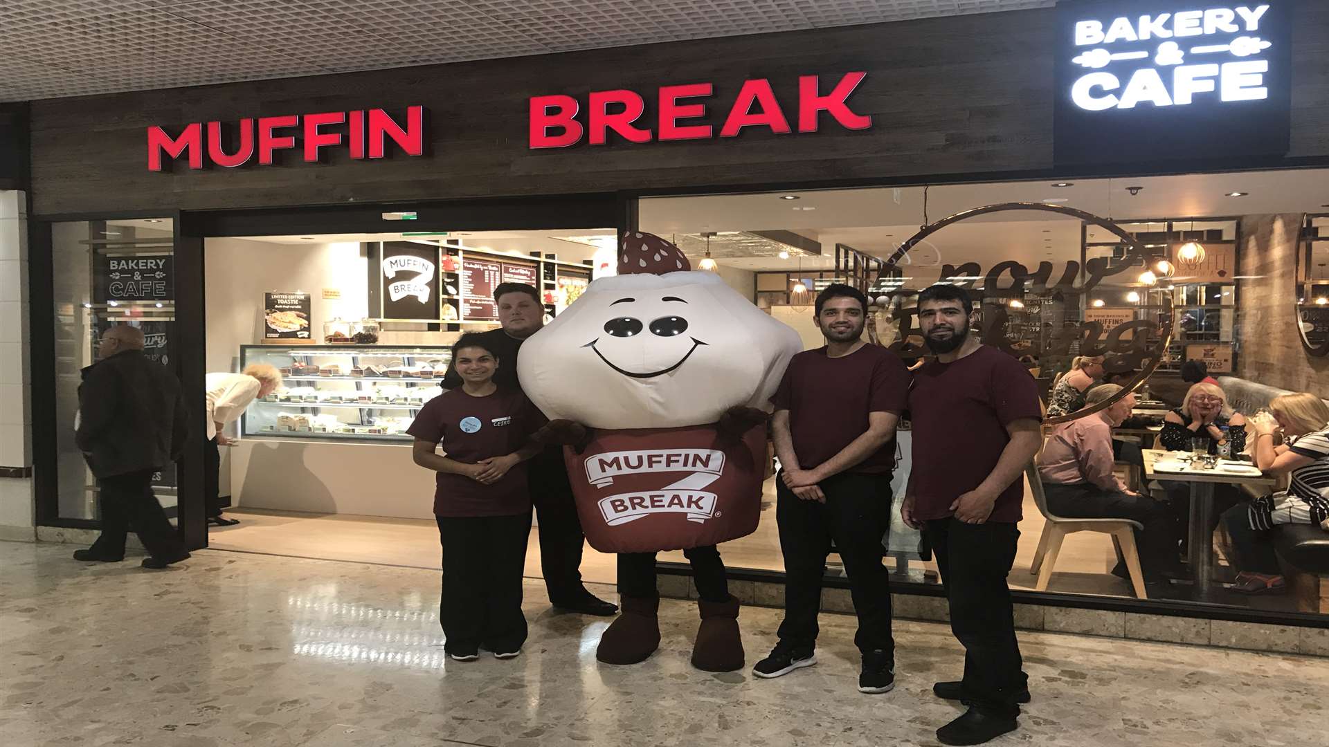 Muffin Break has opened in the Pentagon shopping centre