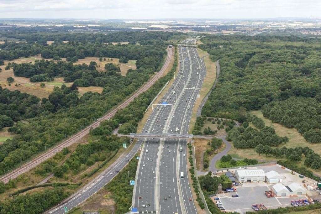 What the A2/M2 junction for the Lower Thames Crossing will look like. Picture: Highways England