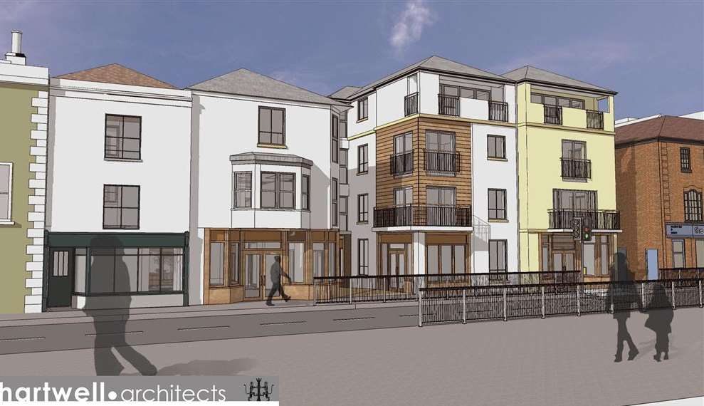 An artist's impression of the new-look Quarterdeck site in Deal, due to be completed in the autumn of 2014
