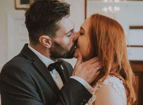 Becca and Dan's wedding day kiss (5394767)