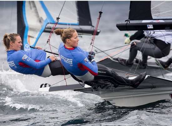 Sophie Ainsworth, right, with Charlotte Johnson Picture: Mick Anderson/SailingPix DK