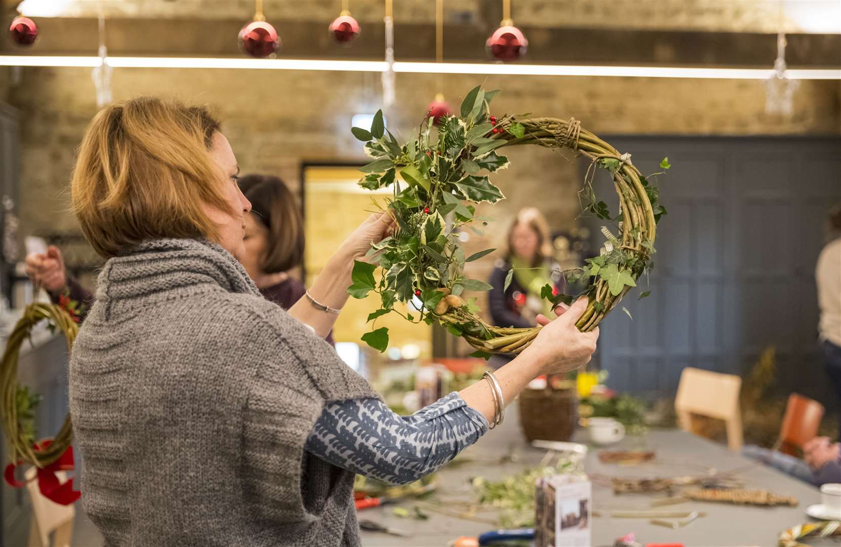 Wreath making at Knole