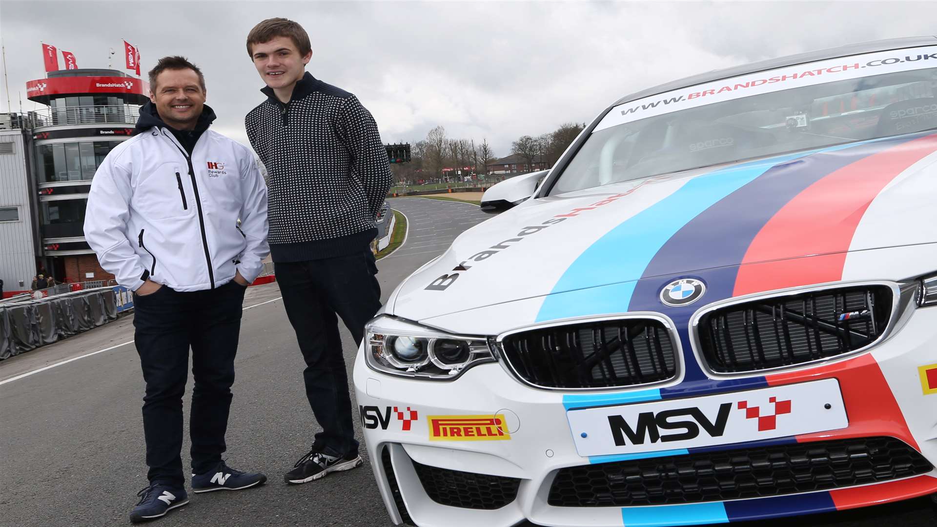 KM Group reporter Dan Wright meets Andy Priaulx at Brands Hatch. Picture: Jakob Ebrey