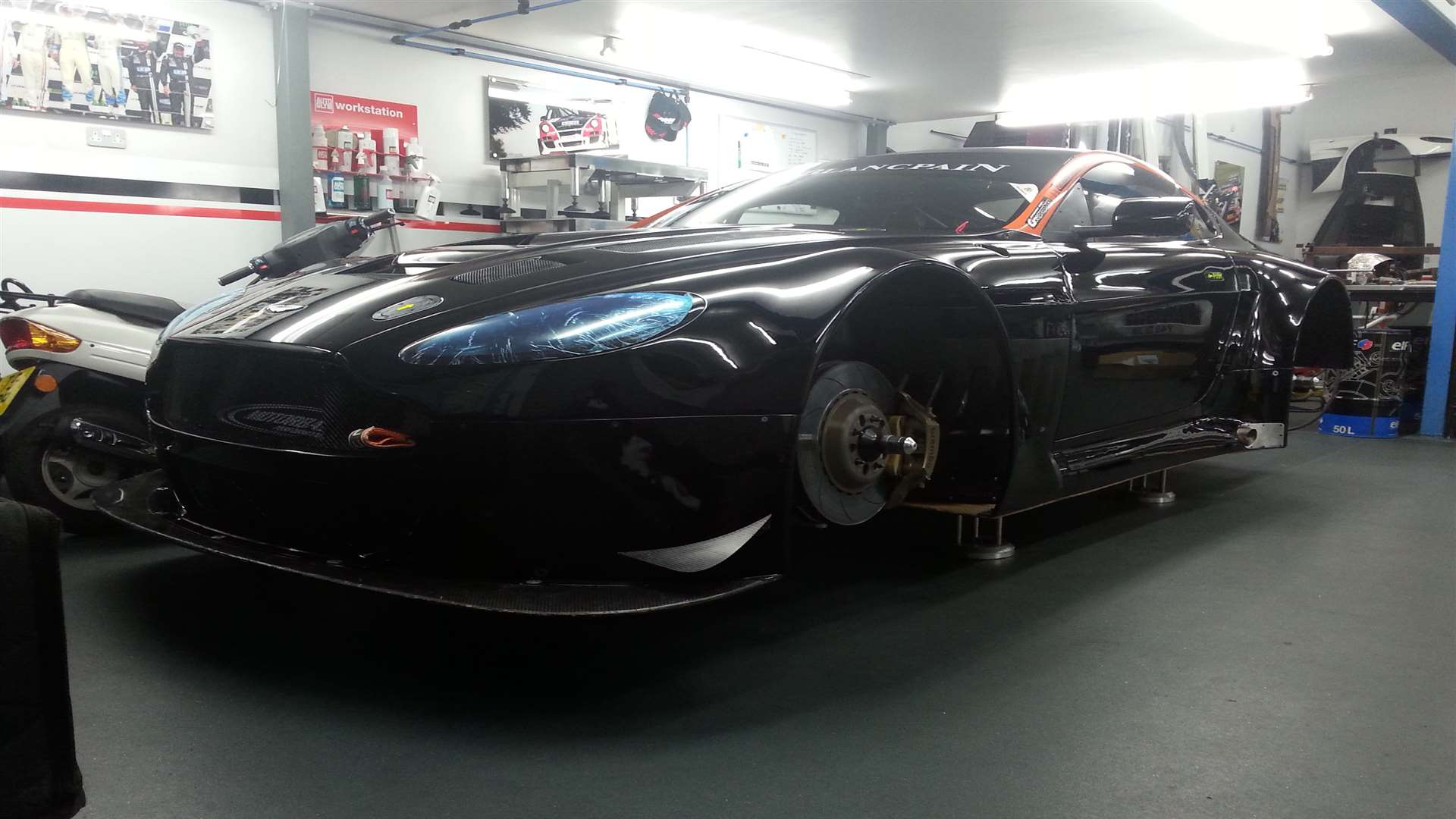 One of the team's Aston Martin GT3 racers