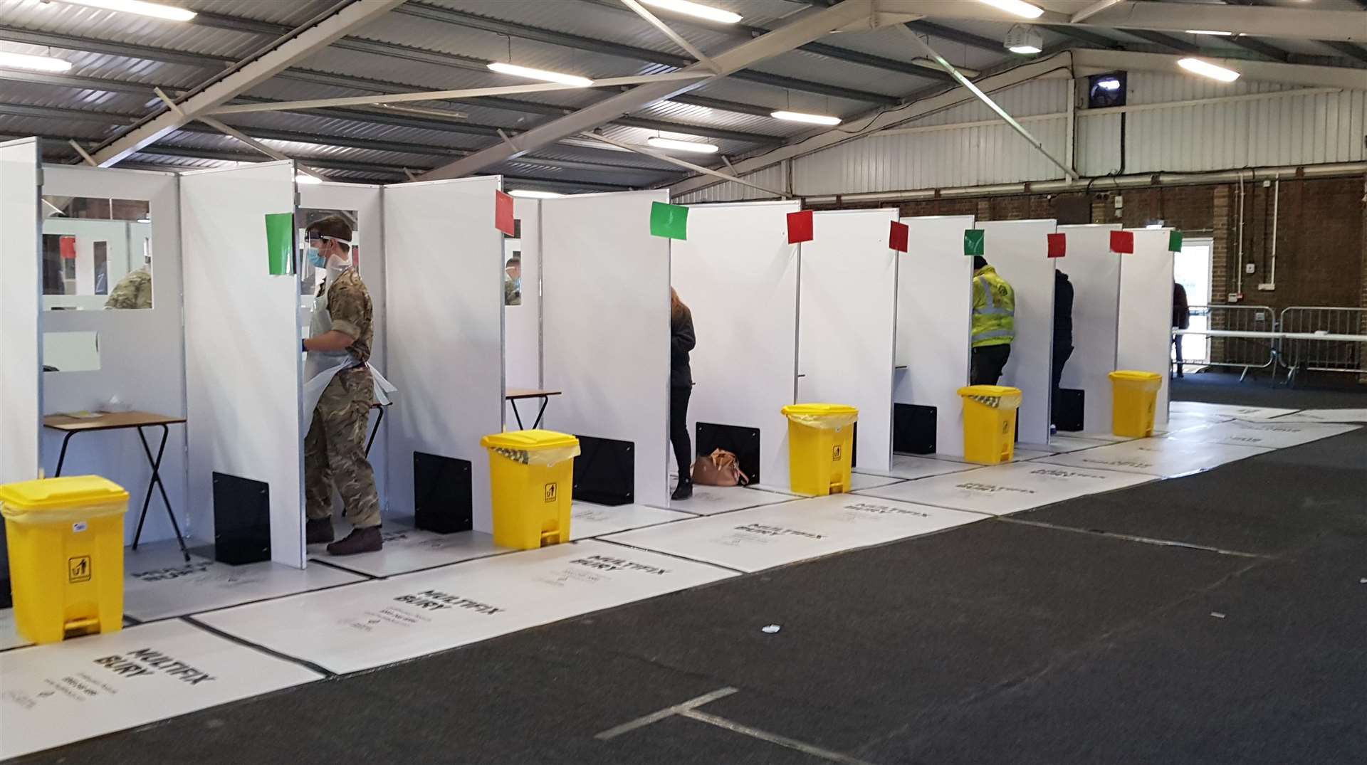 A symptom-free testing site operated by the military has opened in Detling