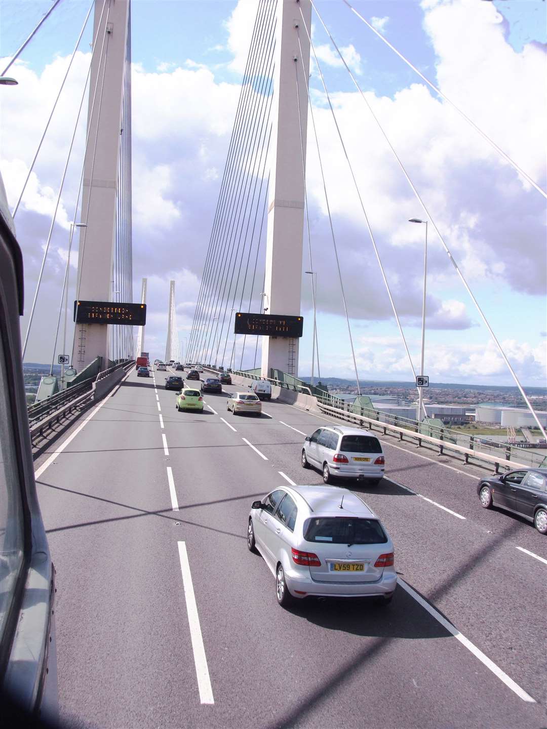 Crossing the bridge for Dartford and the southbound M25. Picture: Alan Watkins