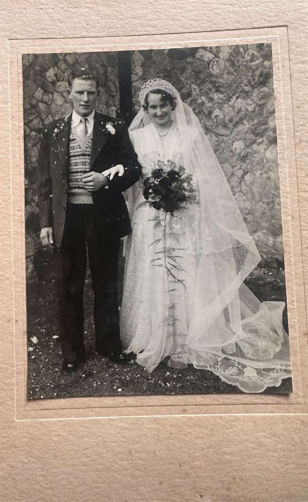 The pair married in Luton church in 1954. Photo: Mr and Mrs Wills