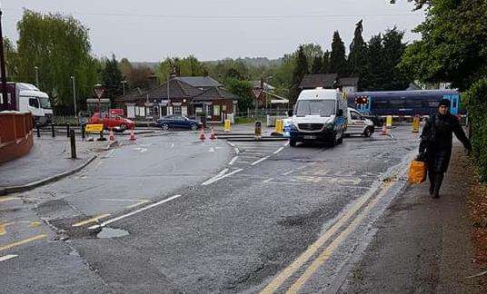 Sturry Hill is closed. Picture: Chloe Francis. (1674991)
