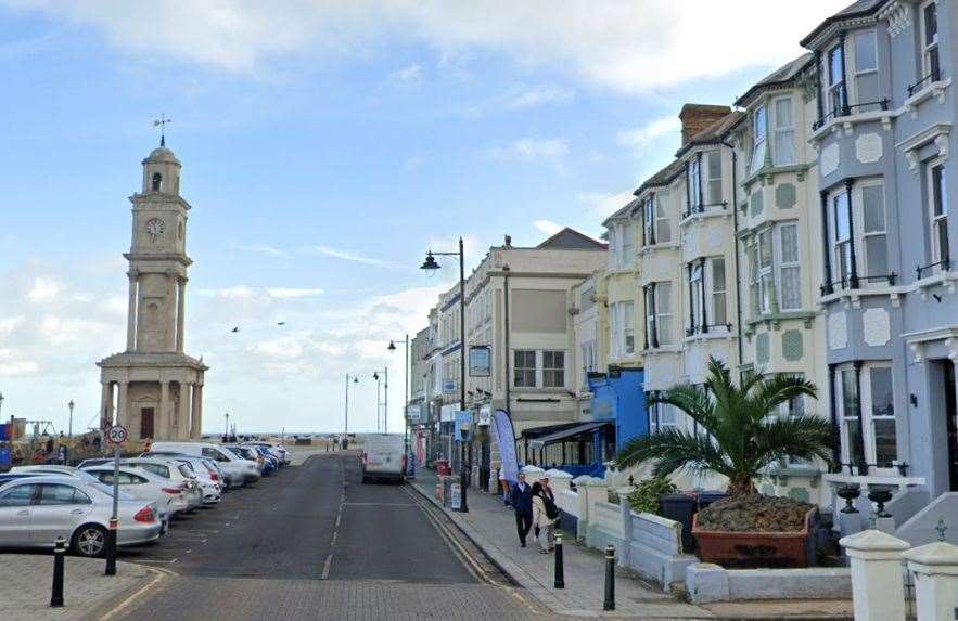 Central Parade, Herne Bay where the attack took place. Picture: Google