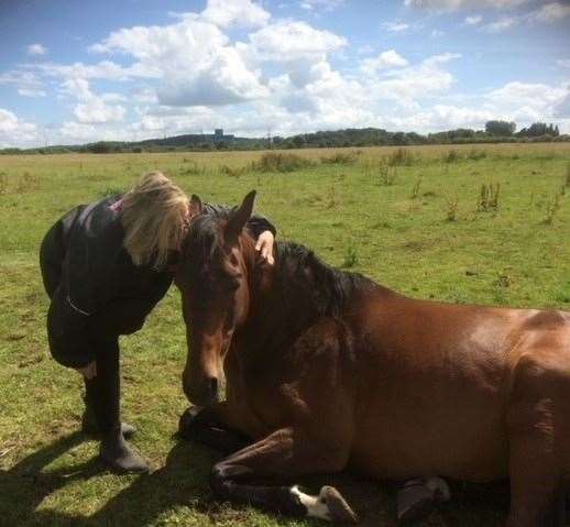 Debbie looks after the horses out of her own pocket. Picture: Debbie Sinclair