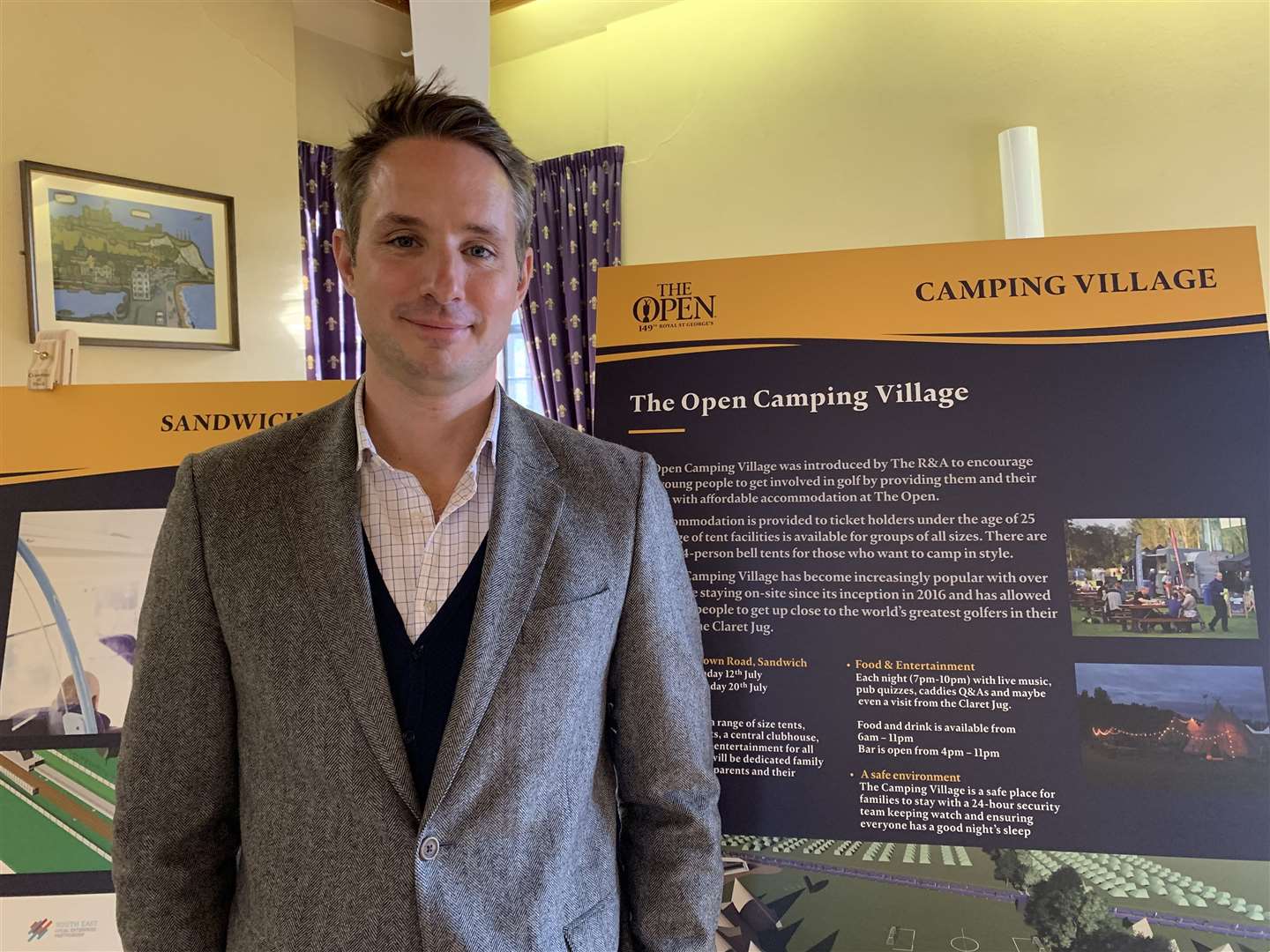 Tom Critchley, director of Caboose & Co, at the Information Session in Sandwich