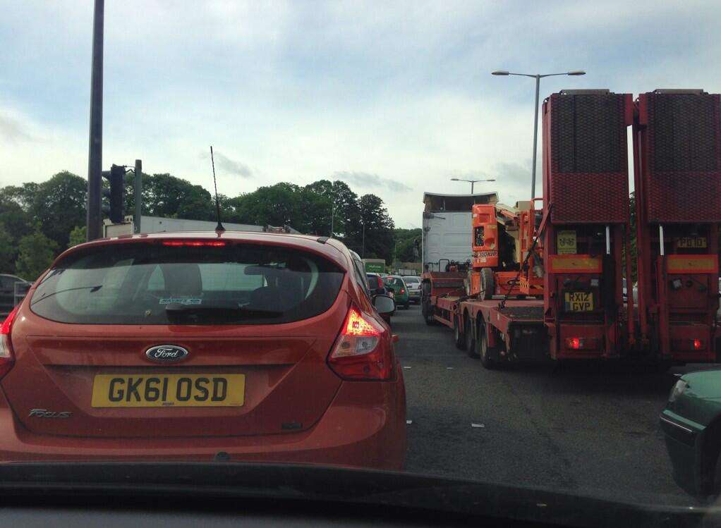 Road users are facing long delays Picture: @hollyseddon