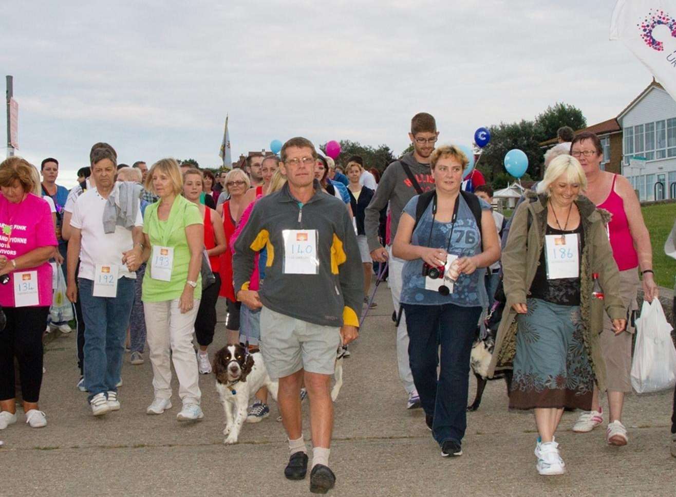 The Sunset Stroll, in aid of Cancer Research UK, leaves from The Leas, Minster