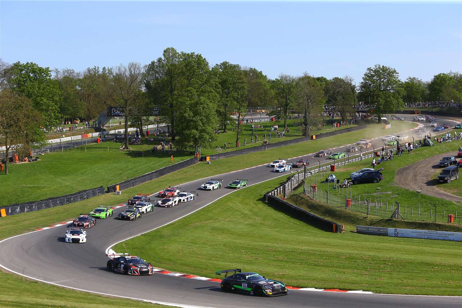 The accident happened at Brands Hatch. Stock image