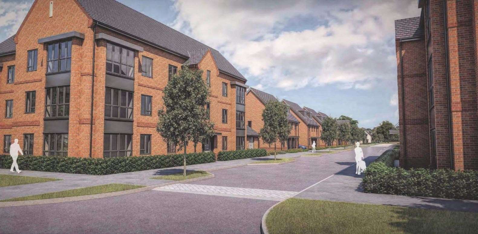 How homes at Napier Barracks could look. Credit: Taylor Wimpey Design Statement (10910791)